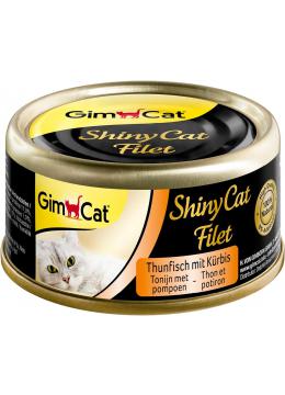 GimCat ShinyCat Filet Консервы тунец с тыквой