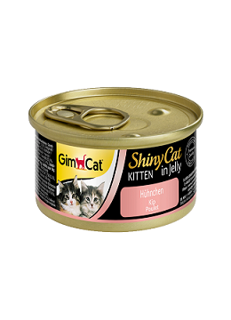 GimCat ShinyCat Kitten Консервы для котят цыпленок