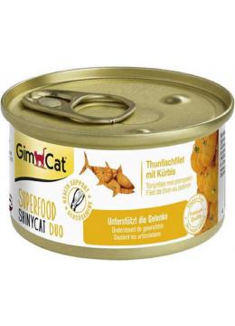 GimCat Superfood ShinyCat Duo Консервы тунец с тыквой