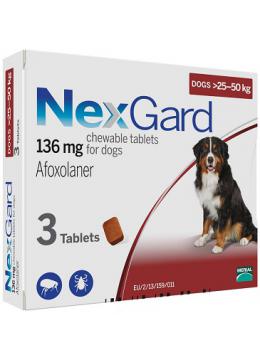 Некс Гард Таблетки для собак весом от 25 до 50 кг
