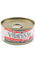 Vibrisse Консервы для кошек с тунцом и креветкой в желе