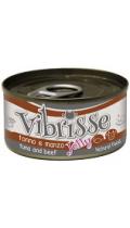 Vibrisse консервы для кошек с тунцом говядиной в желе
