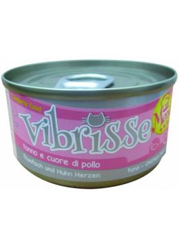 Vibrisse Menu Консервы для кошек с тунцом и куриными сердечками