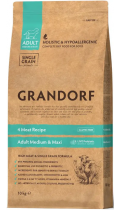 Grandorf 4 Meat & Brown Rice Adult All Breeds с пробиотиками