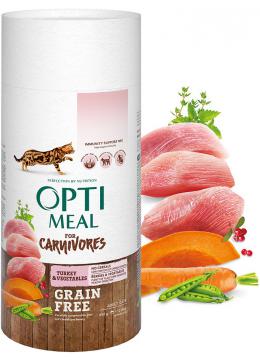 Optimeal Grain-Free Adult Cat беззерновой корм с индейкой и овощами