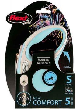 Flexi Рулетка New Comfort S 5м до 12кг трос