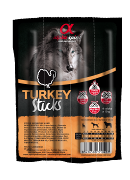 Alpha Spirit Sticks Лакомство для собак с индейкой