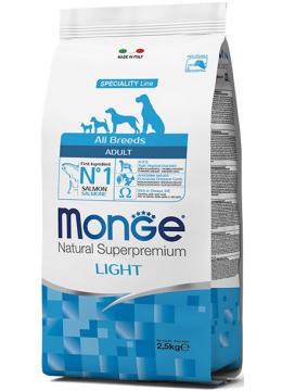 Monge All Breed Adult Light с лососем