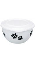 Trixie White Fresh Feed Bowl миска с крышкой