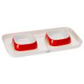 Изображение 1 - Ferplast Glam Tray Red Пластиковая подставка с мисками