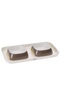 Ferplast Glam Tray S Пластиковая подставка с мисками