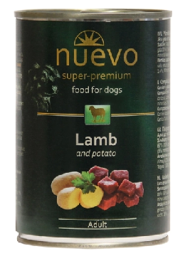 Nuevo Adult Dog Для взрослых собак с ягненком и картофелем