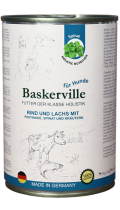 Baskerville Dog Лосось и говядина с пастернаком, шпинатом и зеленью