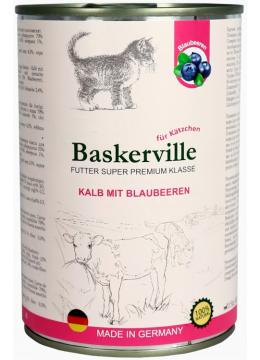 Baskerville Kitten Телятина с черникой