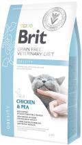 Brit Veterinary Diet Obesity для кошек с курицей и горохом