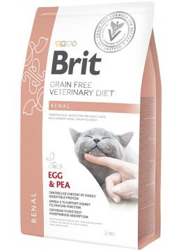 Brit Veterinary Diet Renal для кошек с яйцом и горохом