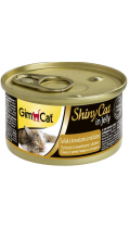 GimCat ShinyCat Консервы тунец, креветка и мальт