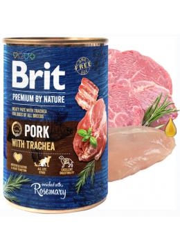 Brit Premium by Nature свинина со свиной трахеей