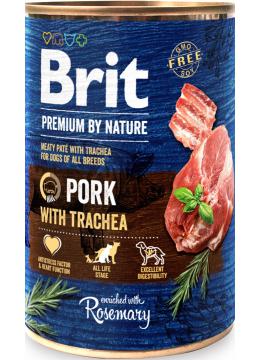 Brit Premium by Nature свинина со свиной трахеей