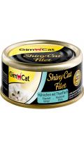 GimCat ShinyCat Filet консервы цыпленок с тунцом