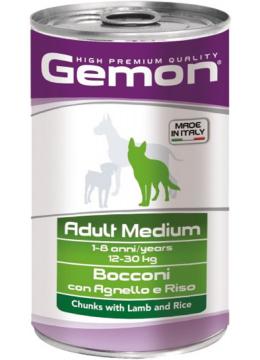 Gemon Medium Adult кусочки с ягненком и рисом