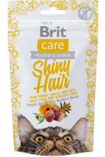 Brit Care Cat Snack Shiny Hair с лососем