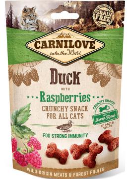 Carnilove Cat Crunchy Snack с уткой и малиной