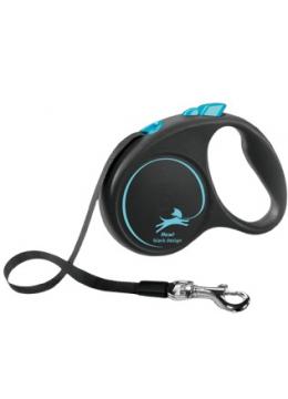 Flexi Рулетка Black Design S 5м 15кг лента