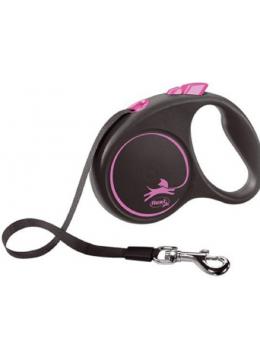 Flexi Рулетка Black Design S 5м 15кг лента