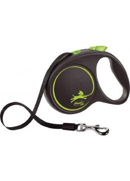 Flexi Рулетка Black Design S 5м 15кг лента