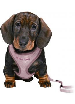 Trixie Junior Soft Harness Шлейка с поводком светло-сиреневая