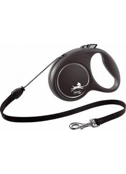 Flexi Рулетка Black Design М 5м до 20кг трос