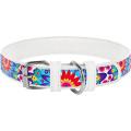 Изображение 1 - Collar WauDog Design Цветы кожаный ошейник белый