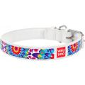 Изображение 1 - Collar WauDog Design Цветы кожаный ошейник белый