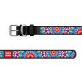 Изображение 1 - Collar WauDog Design Цветы кожаный ошейник черный