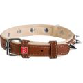 Изображение 1 - Collar WauDog Soft Кожаный ошейник с шипами коричневый