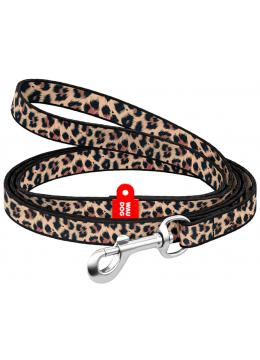 Collar Waudog Nylon нейлоновый поводок цвет леопард