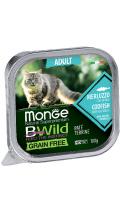 Monge BWild Grain Free Cat Adult c треской и овощами паштет