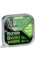 Monge BWild Grain Free Cat Adult Sterilised c мясом кабана и овощами паштет