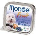 Изображение 1 - Monge Dog Fruit c индейкой и черникой кусочки в паштете
