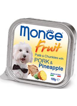 Monge Dog Fruit cо свининой и ананасом кусочки в паштете