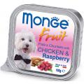 Изображение 1 - Monge Dog Fruit c курицей и малиной кусочки в паштете