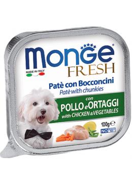 Monge Dog Fresh c курицей и овощами в паштете
