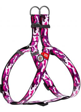 Collar WauDog Nylon Розовый камо нейлоновая шлея