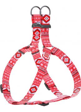 Collar WauDog Nylon Этно красный нейлоновая шлея