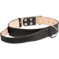 Изображение 1 - Collar Кожаный двойной ошейник с ручкой черный