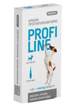 Природа Provet Profiline Капли от блох и клещей для собак весом до 4х кг