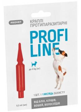 Природа Provet Profiline Капли от блох и клещей для собак весом до 4х кг