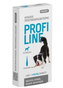 Природа Provet Profiline Капли от блох и клещей для собак весом от 10 до 20 кг