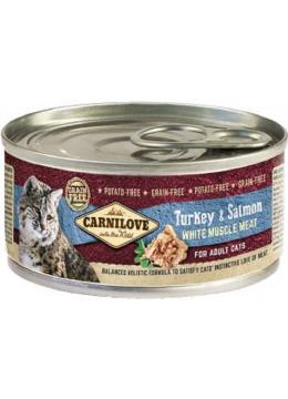 Carnilove Adult Cat Индейка и лосось